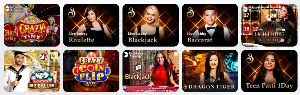 Jeux de casino en direct Rant Casino