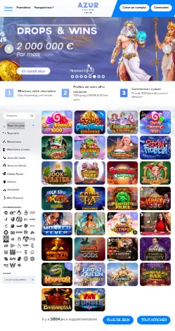 l'application et interface RANT CASINO