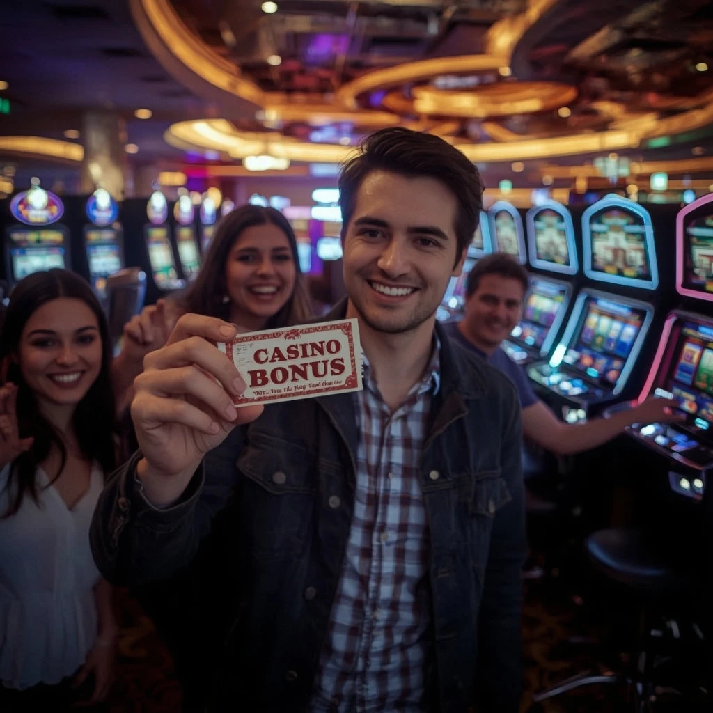une personne tenant un bonus Rant Casino