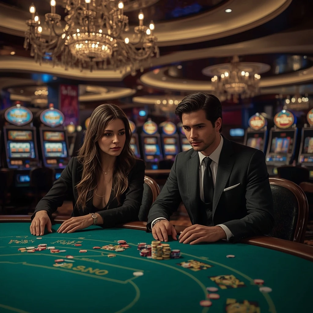 Deux joueurs de poker dans un RANT CASINO